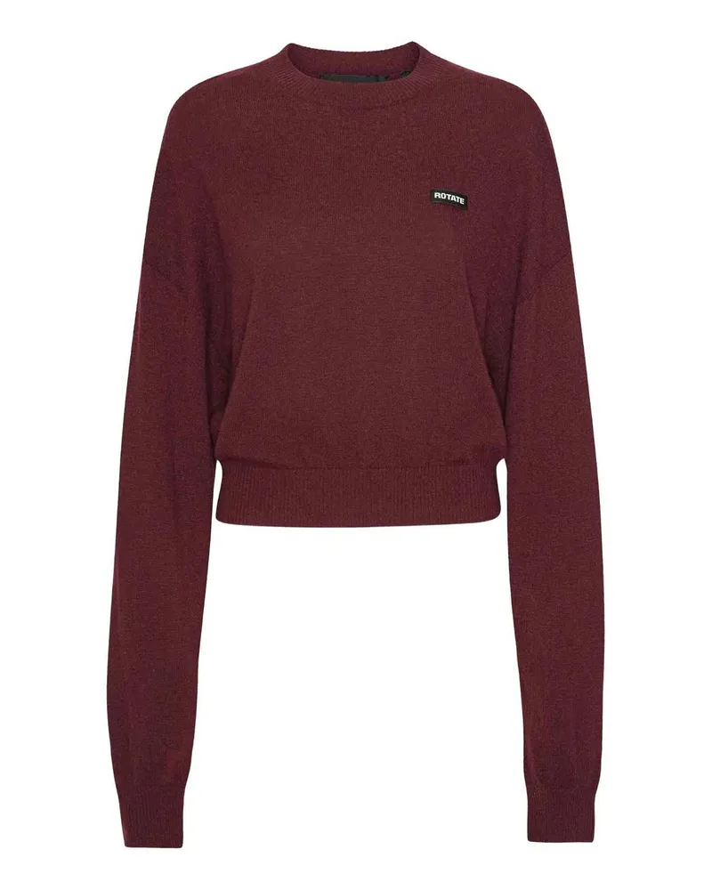 ROTATE Birger Christensen U-Boot-Pullover - Rot Rot
