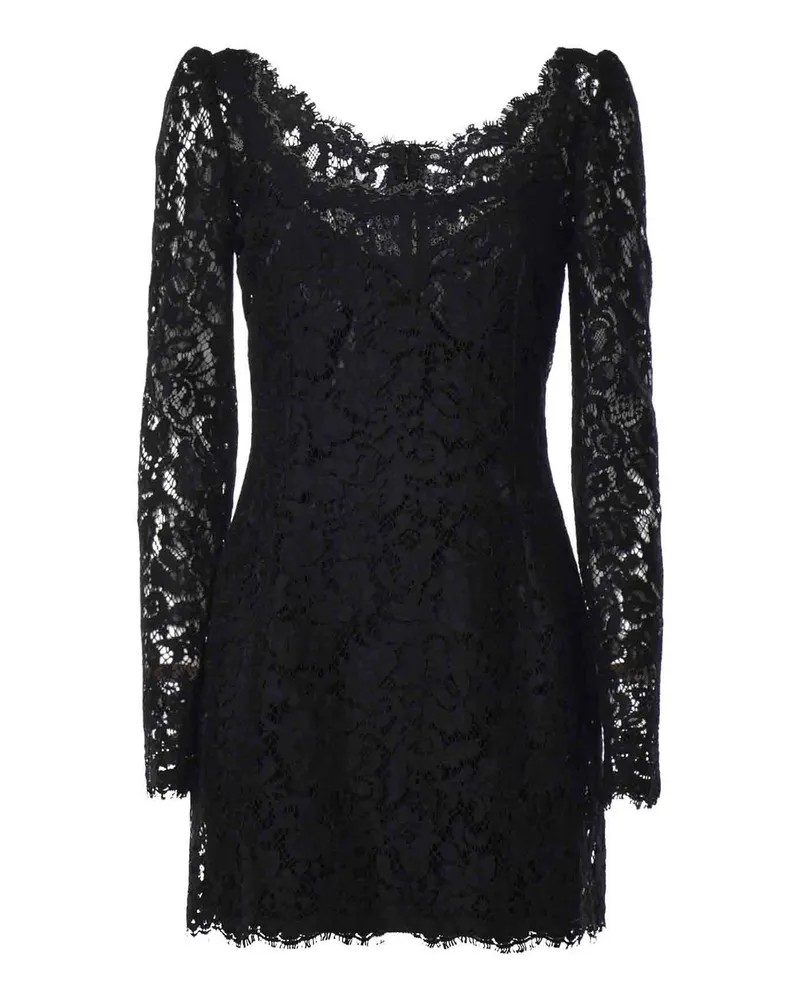 Dolce & Gabbana Knielanges Kleid - Schwarz Schwarz