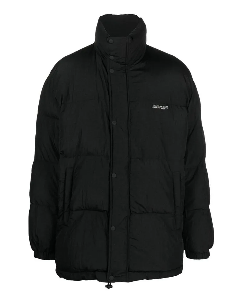 Isabel Marant Kurzer Mantel - Schwarz