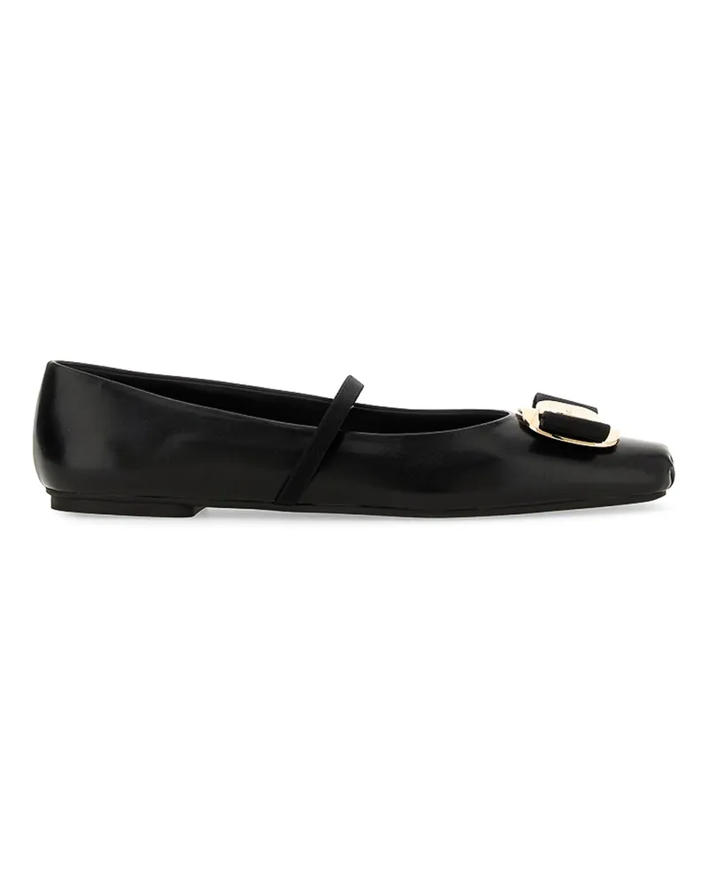 Ferragamo Ballerinas - Schwarz Schwarz