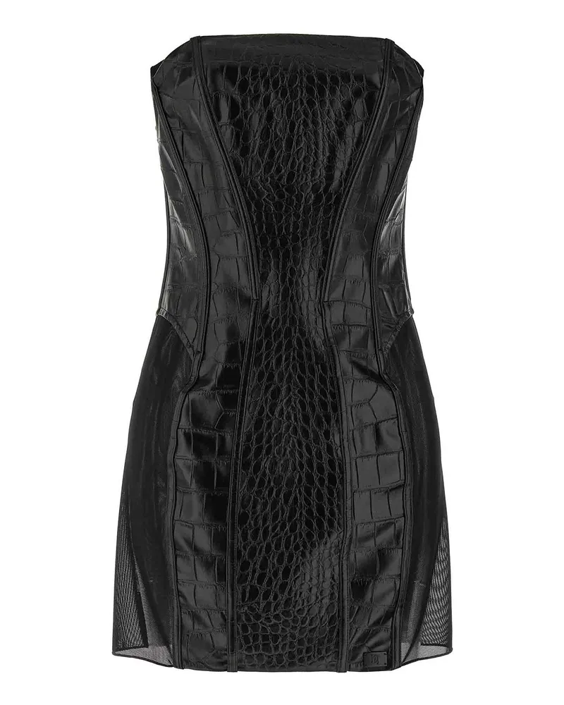 Elisabetta Franchi Knielanges Kleid - Schwarz Schwarz