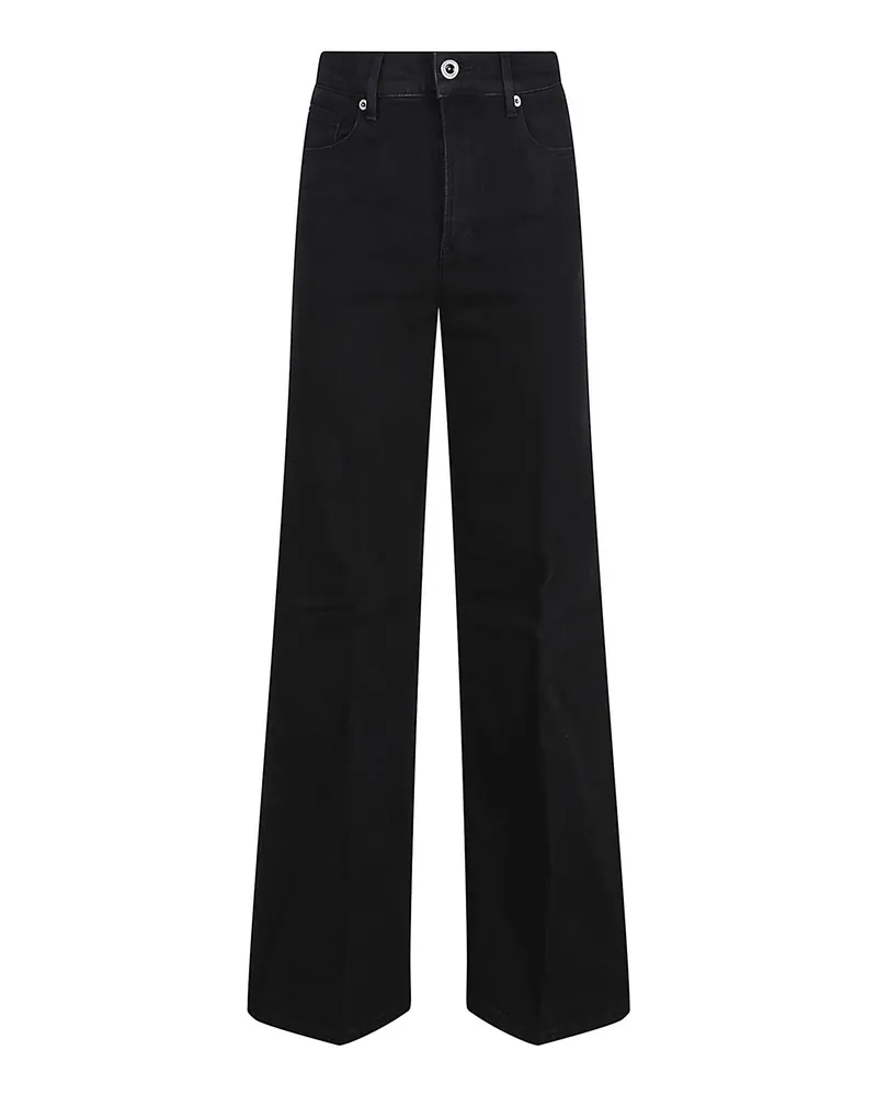 Self-Portrait Bootcut Jeans - Schwarz Schwarz