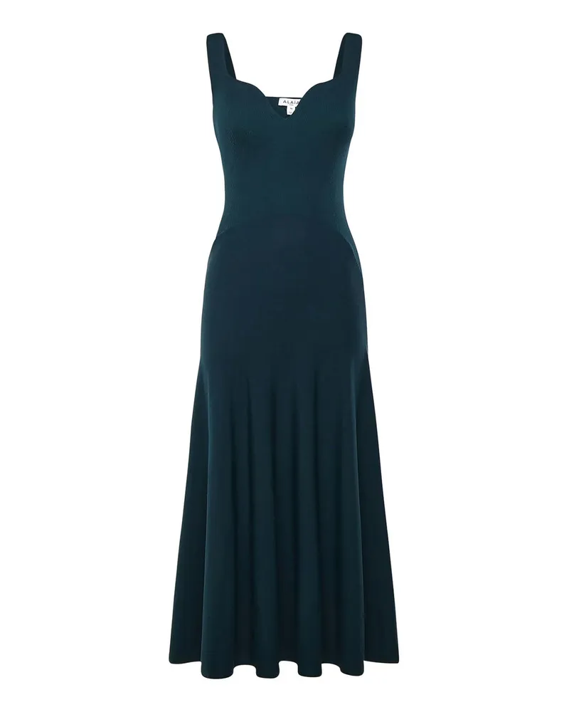 Alaïa Knielanges Kleid - Grün Grün