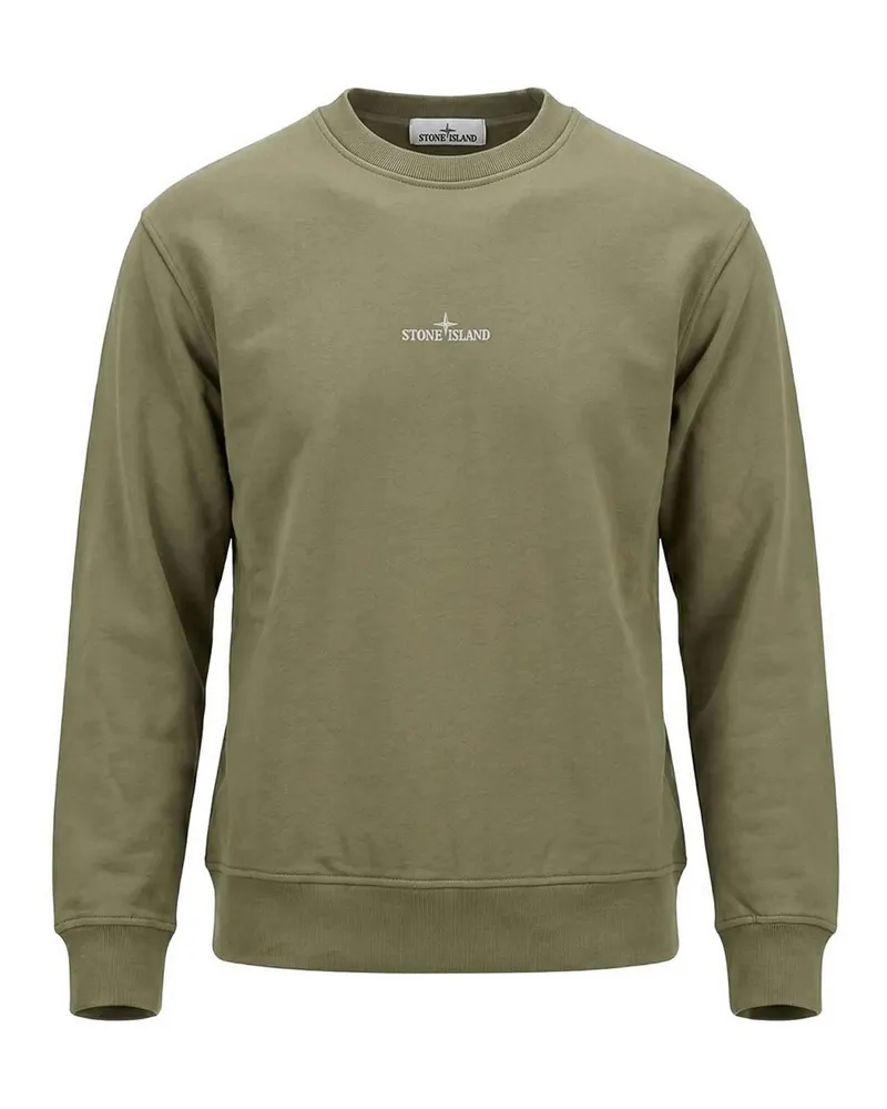 Stone Island Rundhalspullover - Grün Grün