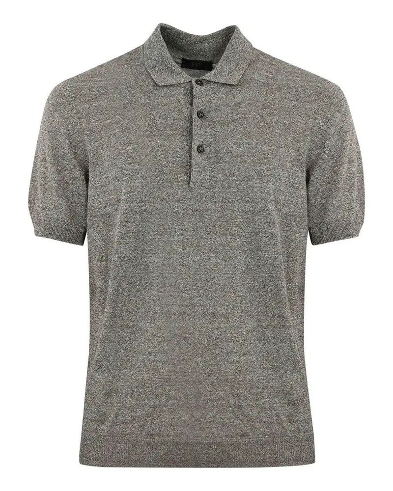 Fay Poloshirt - Grau Grau