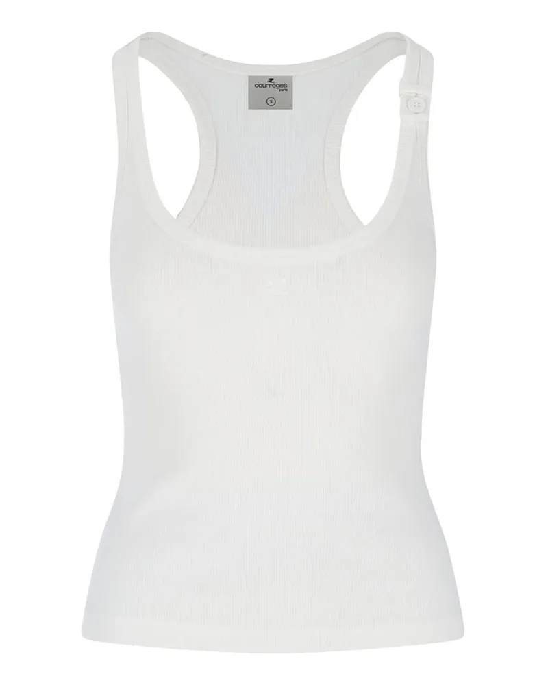 Courrèges Top - Weiß Weiß