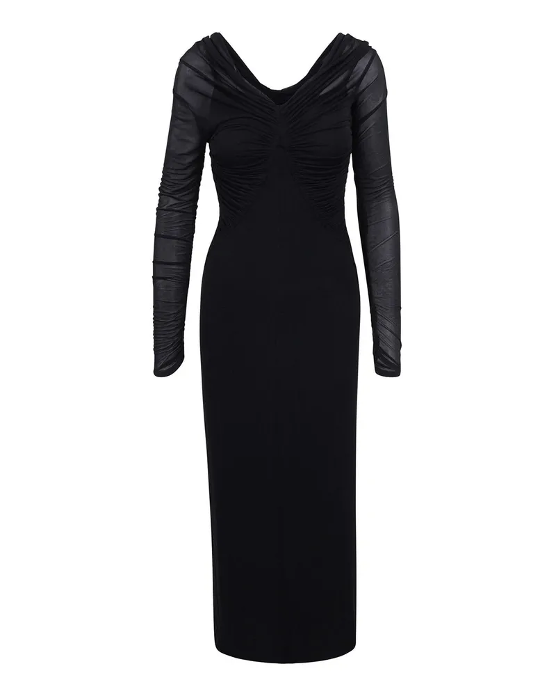 Max Mara Abendkleid - Schwarz Schwarz