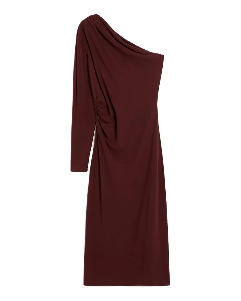 Max Mara Knielanges Kleid - Dunkelrot Dunkelrot