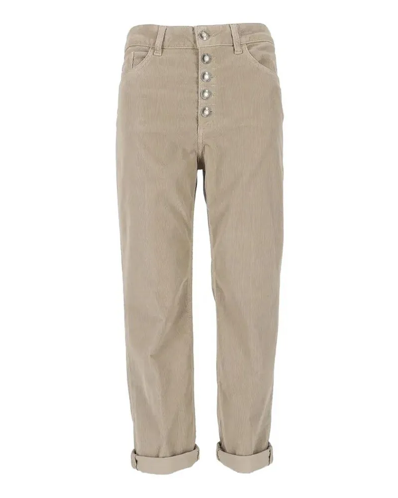 Dondup Straight Leg Jeans - Beige Beige