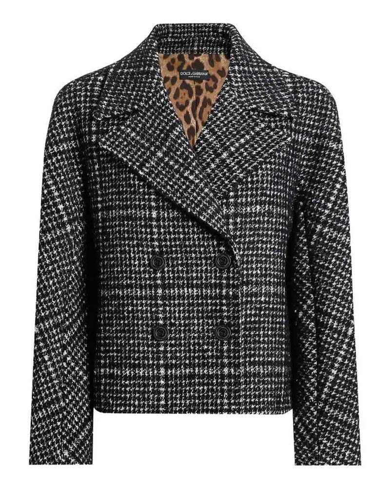 Dolce & Gabbana Kurzer Mantel - Grau Grau