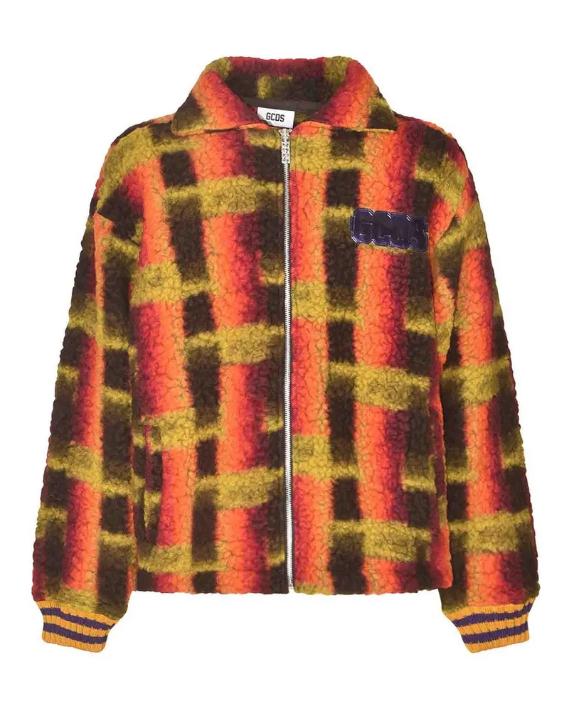 GCDS Knielanger Mantel - Bunt Bunt