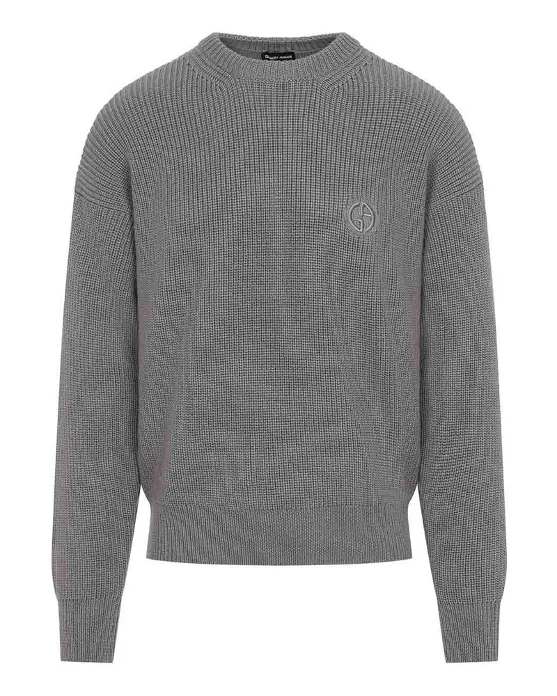 Giorgio Armani Rundhalspullover - Grau Grau
