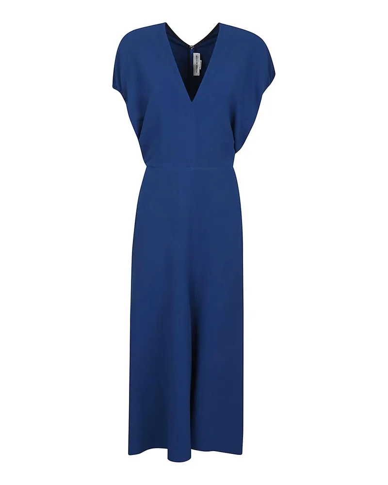 Victoria Beckham Knielanges Kleid - Blau Blau