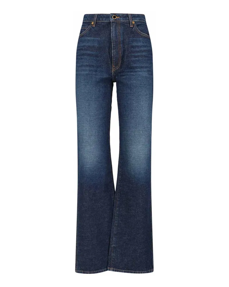 KHAITE Bootcut Jeans - Blau Blau
