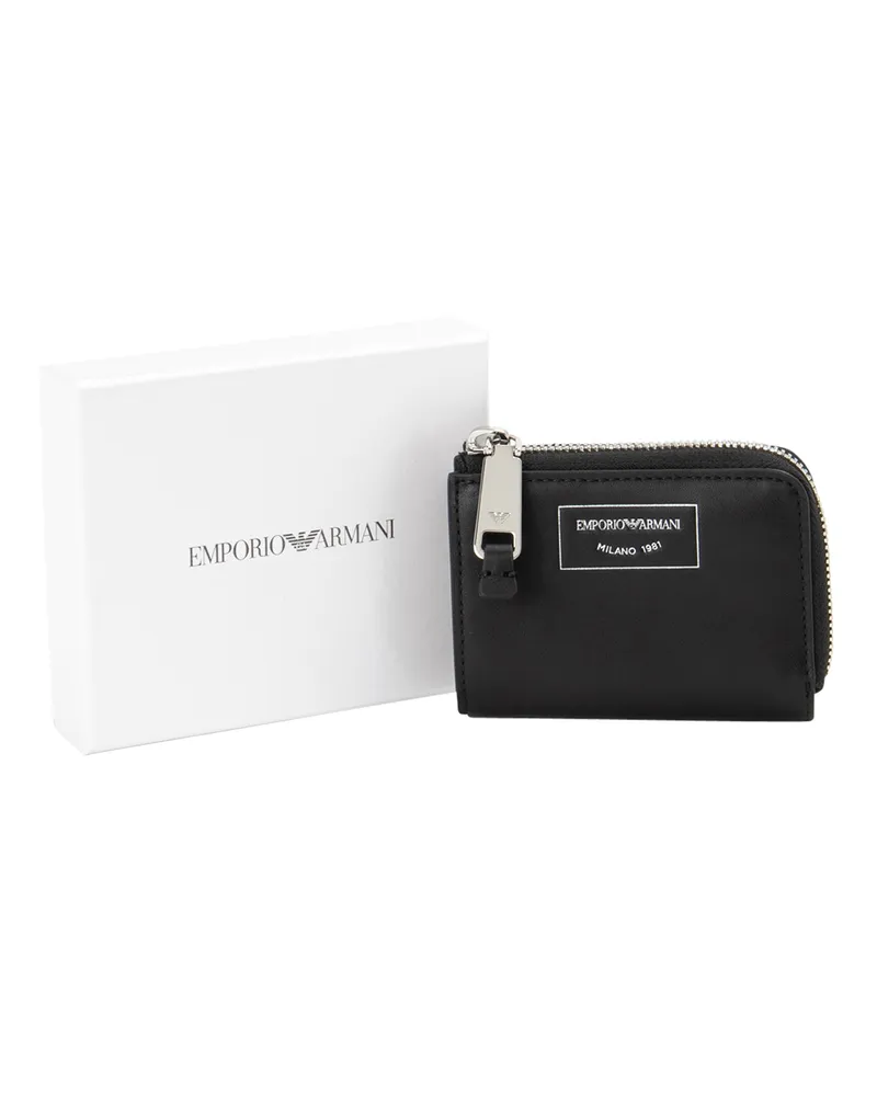 Emporio Armani Portemonnaie - Schwarz Schwarz