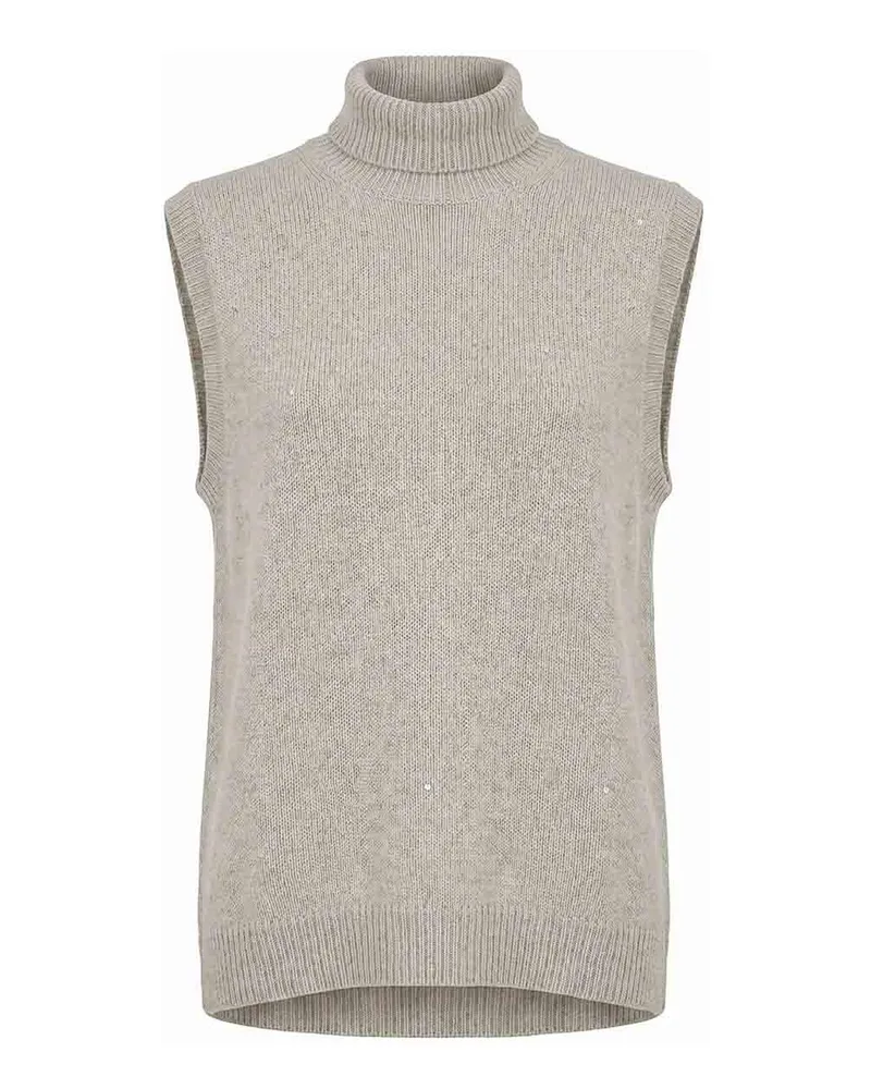 Brunello Cucinelli Rollkragenpullover - Weiß Weiß