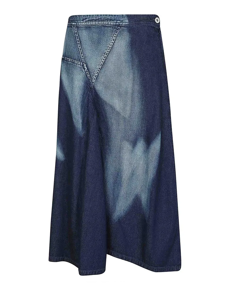 Yohji Yamamoto Midirock - Jeansblau Jeansblau