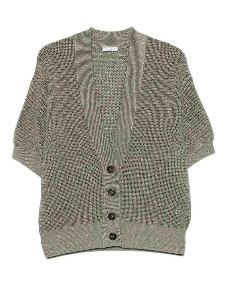 Brunello Cucinelli Cardigan - Grün Grün