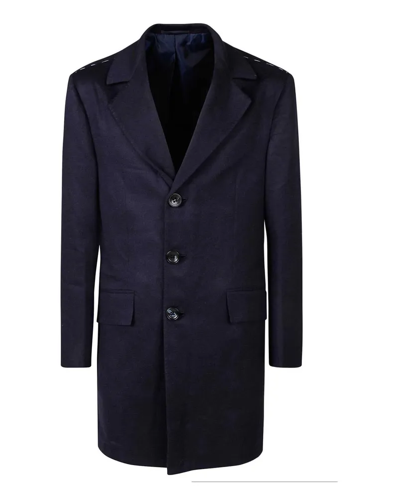Kiton Kurzer Mantel - Blau Blau