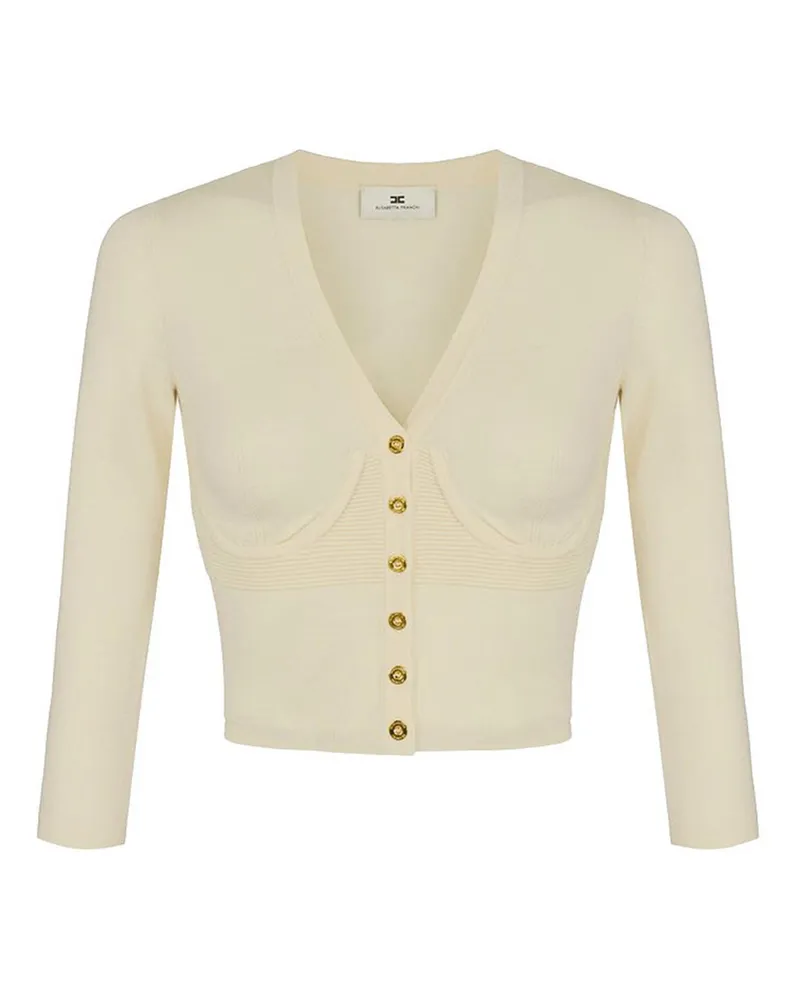 Elisabetta Franchi Cardigan - Weiß Weiß