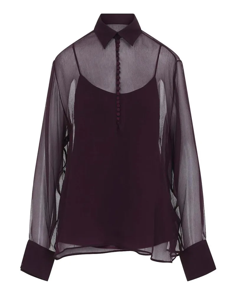 Ermanno Scervino Hemd - Dunkelrot Dunkelrot
