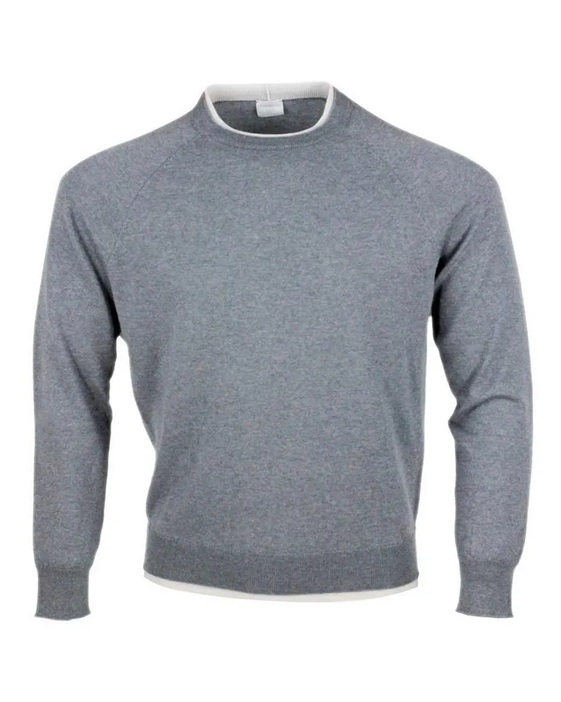 Eleventy Rundhalspullover - Grau Grau