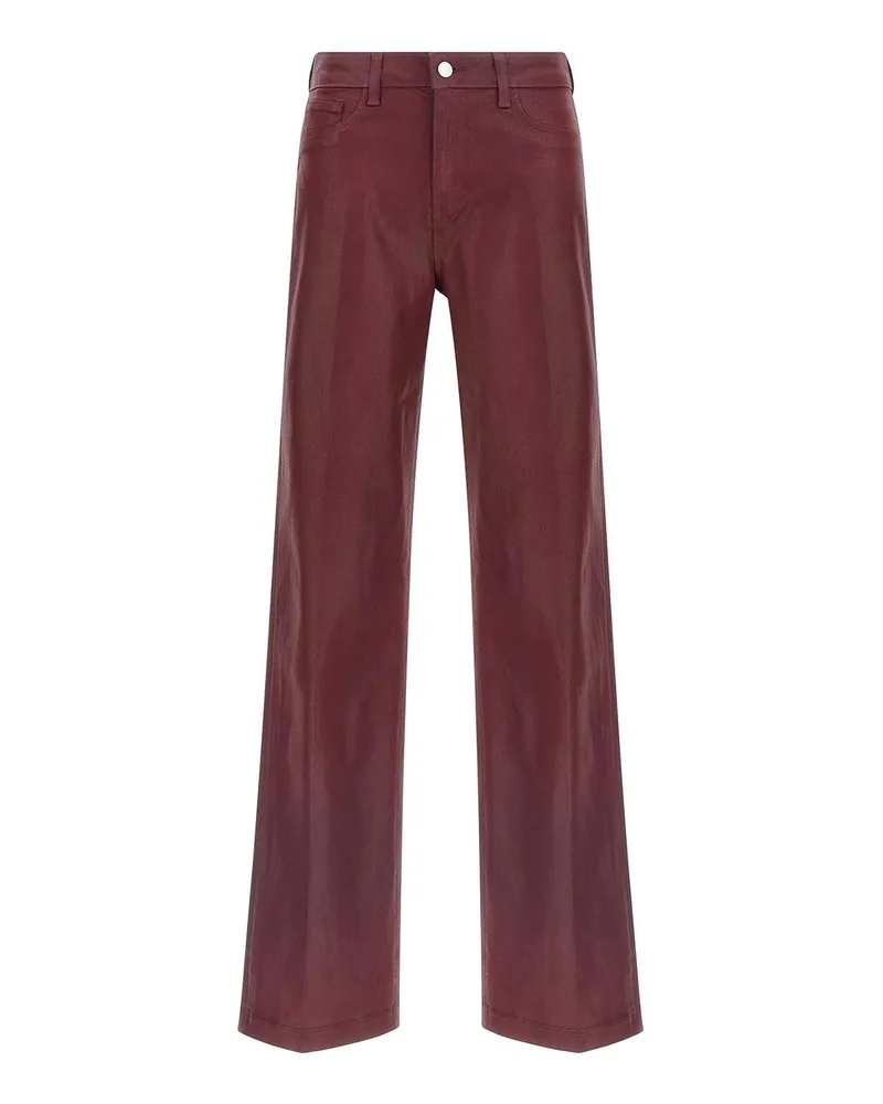 L'Agence Straight Leg Jeans - Dunkelrot Dunkelrot