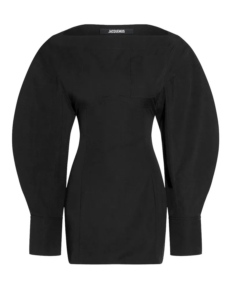 Jacquemus Knielanges Kleid - Schwarz Schwarz