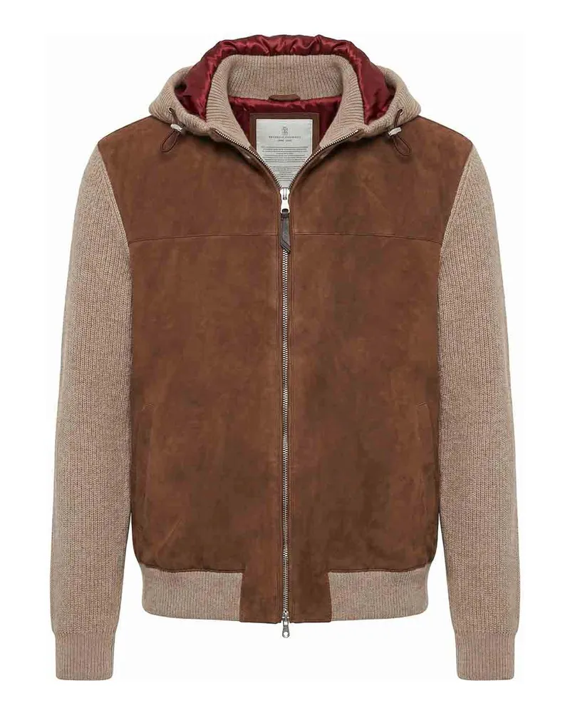 Brunello Cucinelli Bomberjacke - Braun Braun