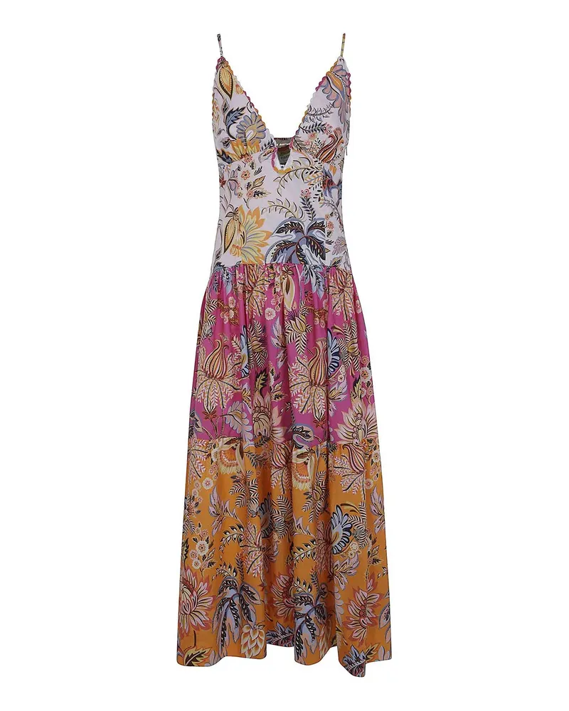 FARM Rio Maxikleid - Bunt Bunt