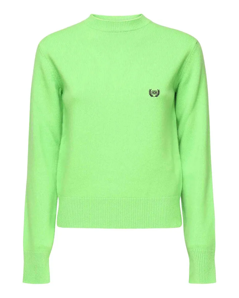 Balenciaga Rundhalspullover - Gelb Gelb