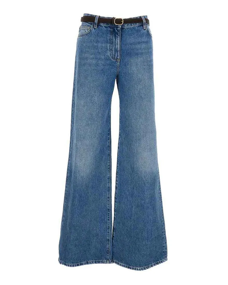 Elisabetta Franchi Straight Leg Jeans - Blau Blau