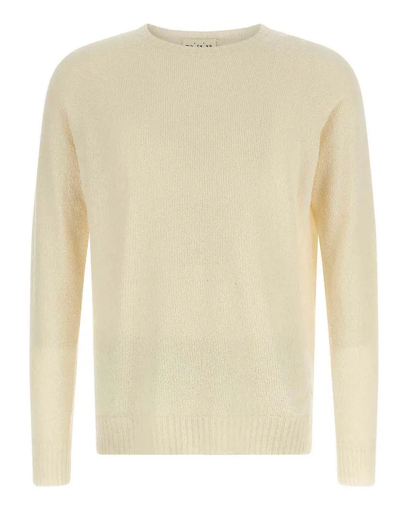 MA'RY'YA Rundhalspullover - Beige Beige