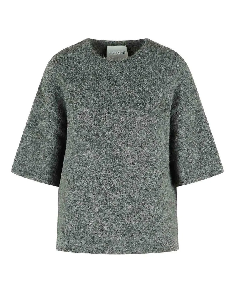 Closed Rundhalspullover - Grau Grau