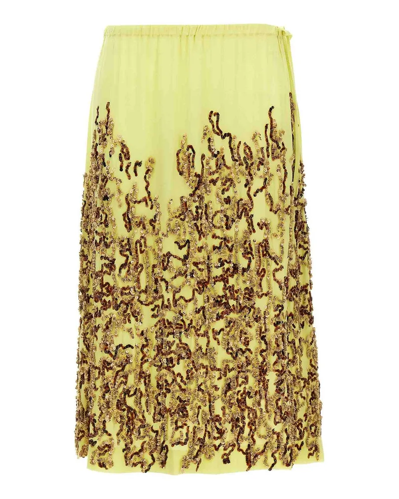 Dries van Noten Midirock - Gelb Gelb