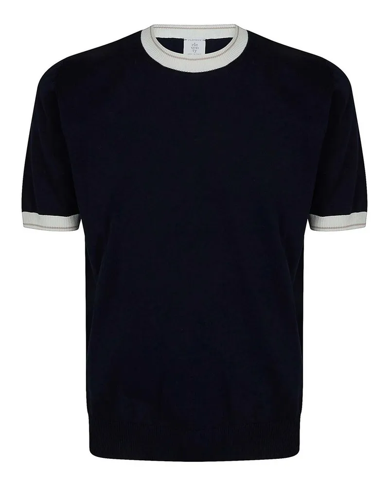 Eleventy T-Shirt - Weiß Schwarz