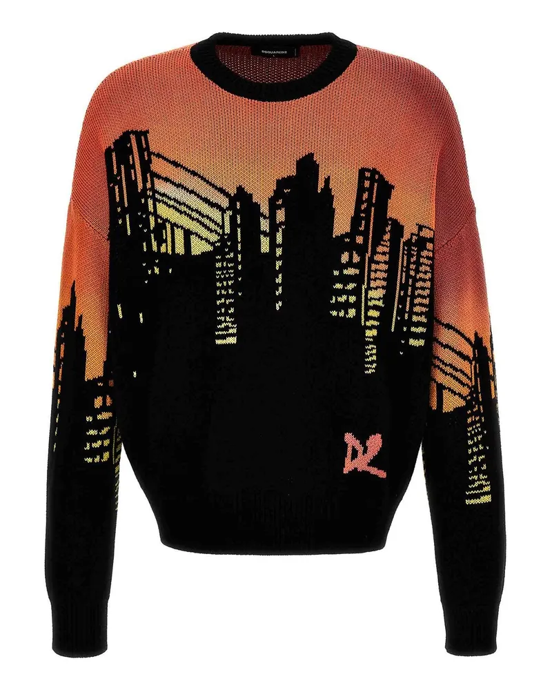 Dsquared2 Rundhalspullover - Bunt Bunt