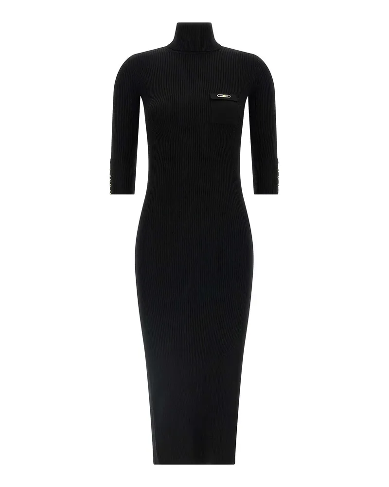 Elisabetta Franchi Knielanges Kleid - Schwarz Schwarz