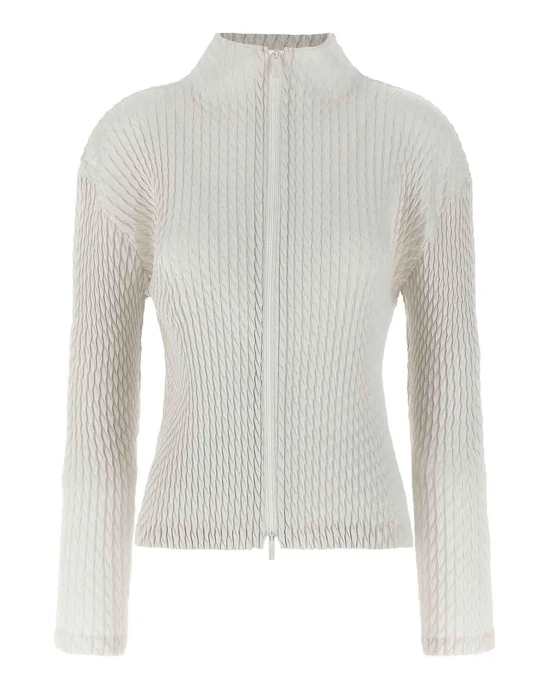 Issey Miyake Cardigan - Weiß Weiß