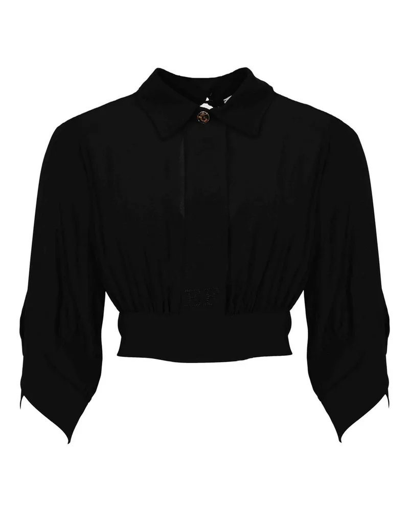 Elisabetta Franchi Hemd - Schwarz Schwarz