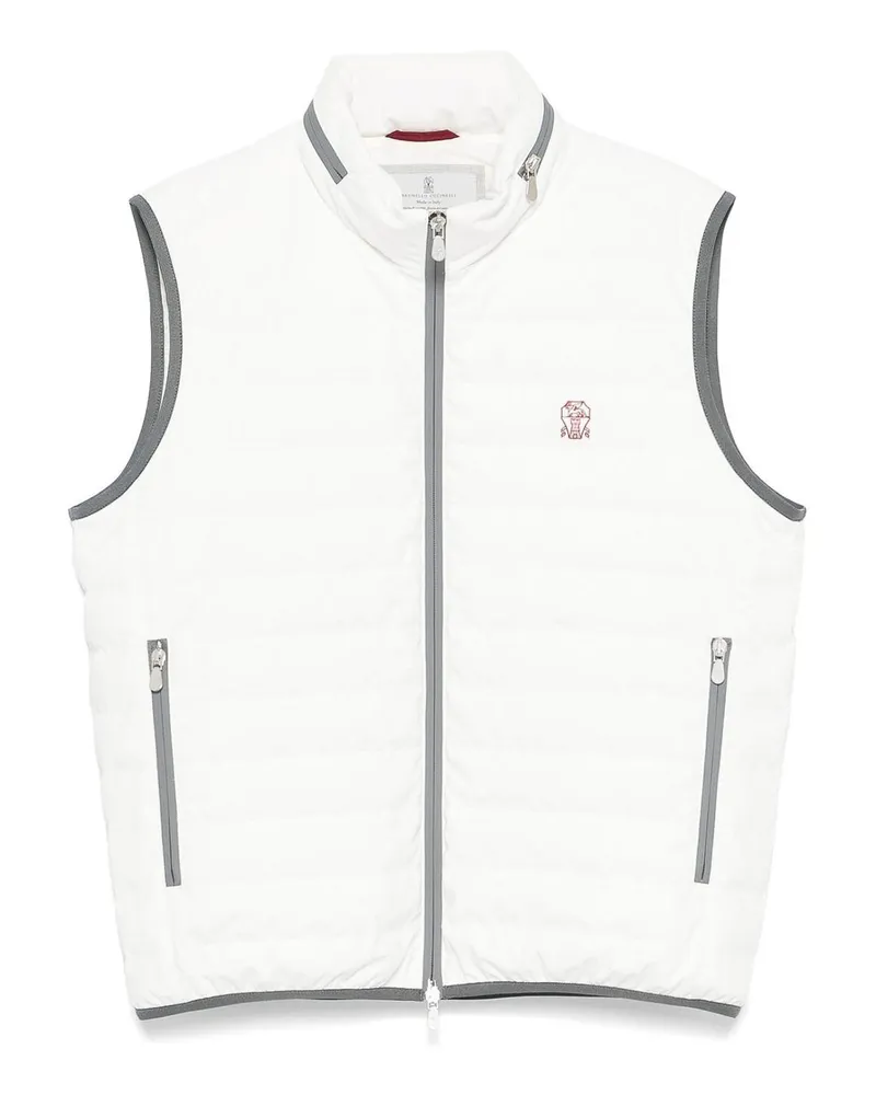 Brunello Cucinelli Weste - Creme Creme