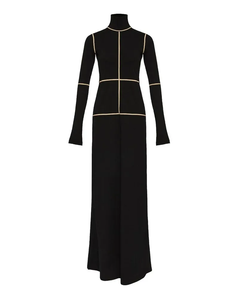 Maison Margiela Knielanges Kleid - Schwarz Schwarz