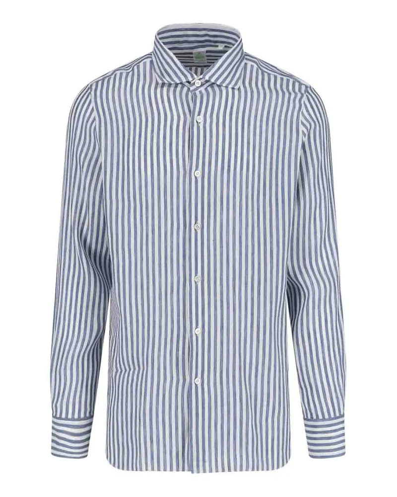 Finamore 1925 Hemd - Blau Blau