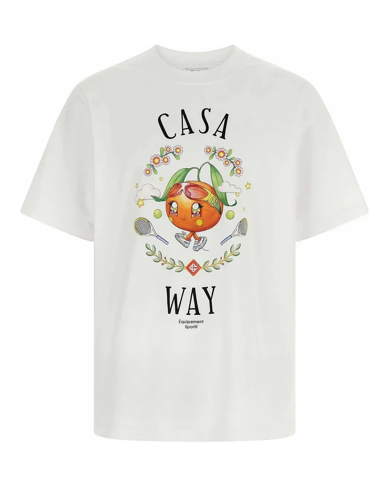 Casablanca Paris T-Shirt - Weiß Weiß