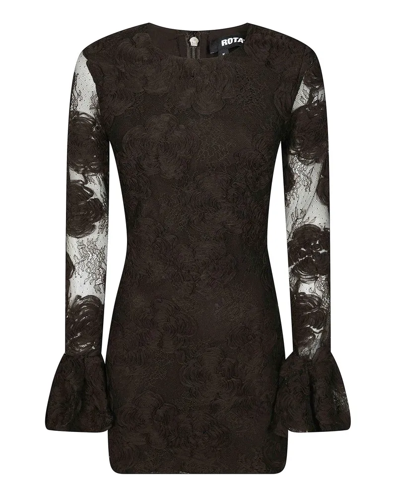 ROTATE Birger Christensen Kurzes Kleid - Schwarz Schwarz