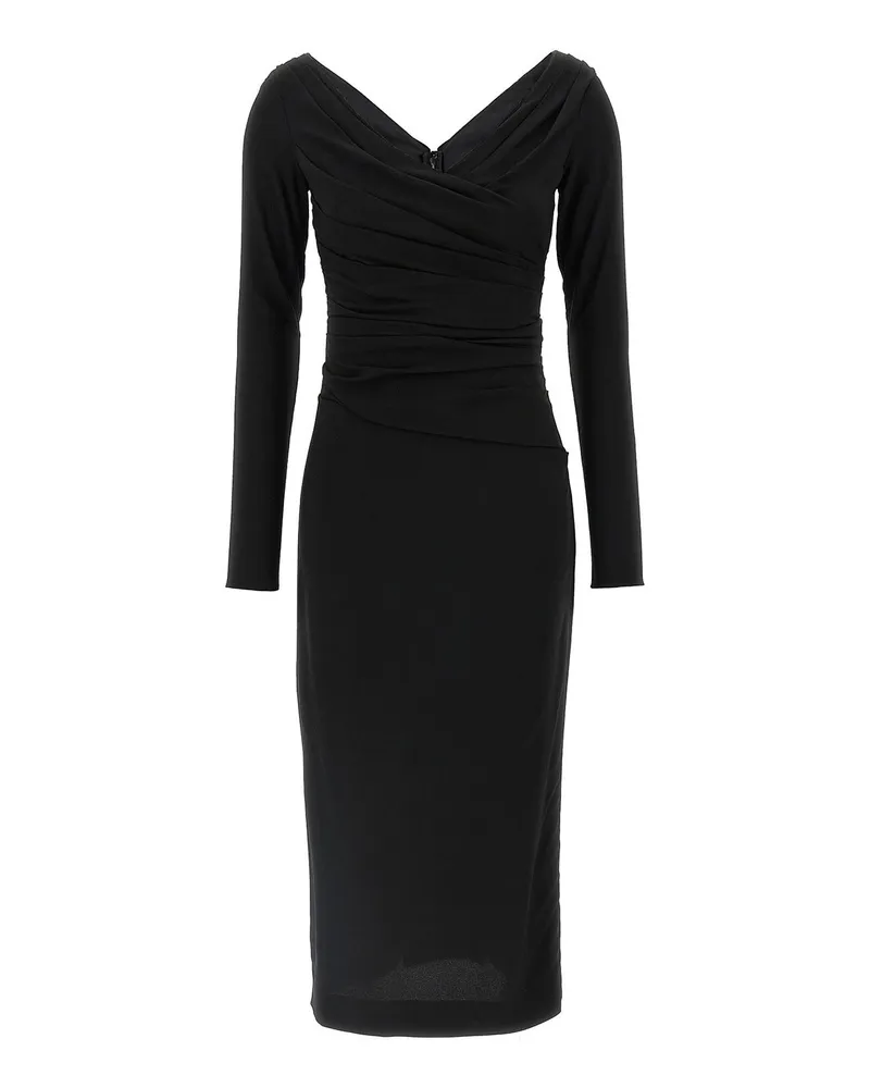 Dolce & Gabbana Knielanges Kleid - Schwarz Schwarz