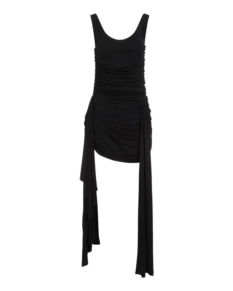 Thierry Mugler Knielanges Kleid - Schwarz Schwarz