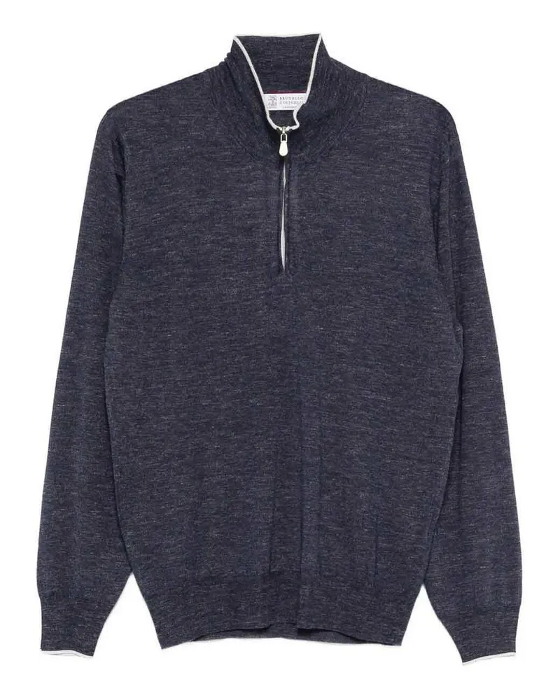 Brunello Cucinelli Rollkragenpullover - Blau Blau