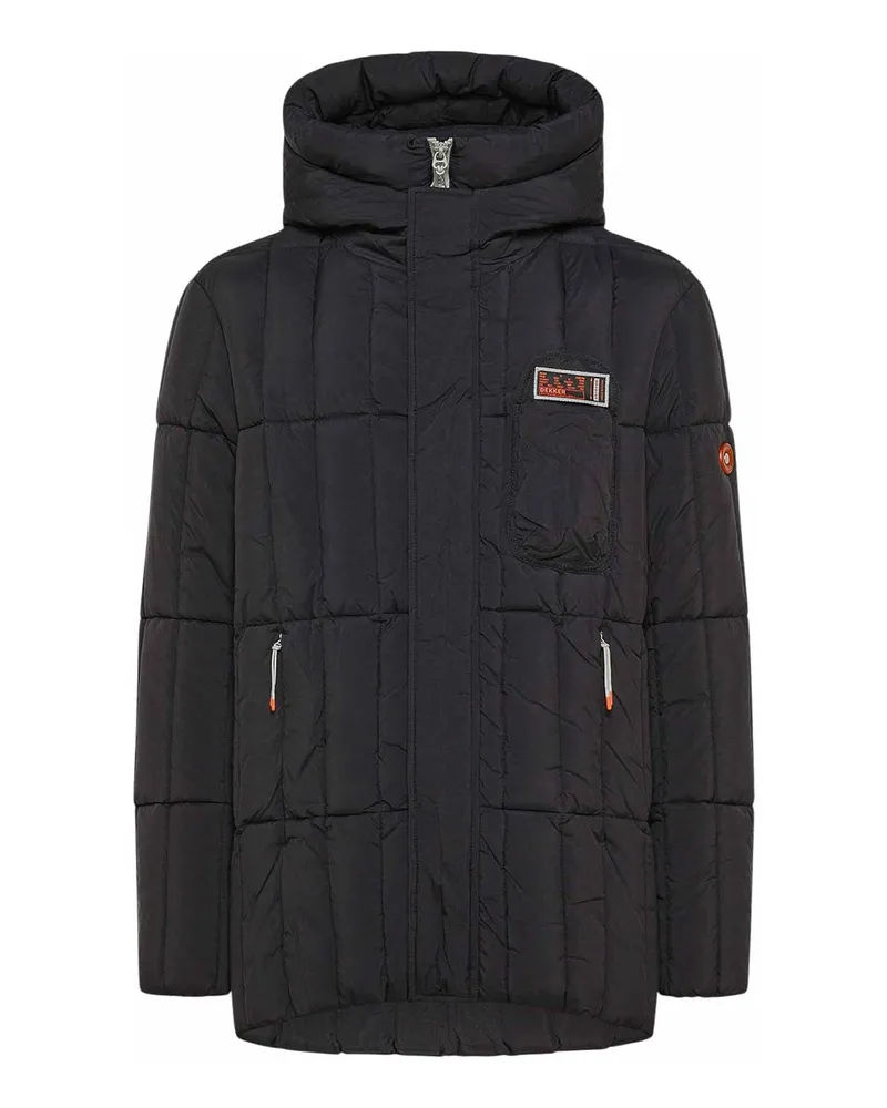 DEKKER Knielanger Mantel - Schwarz Schwarz