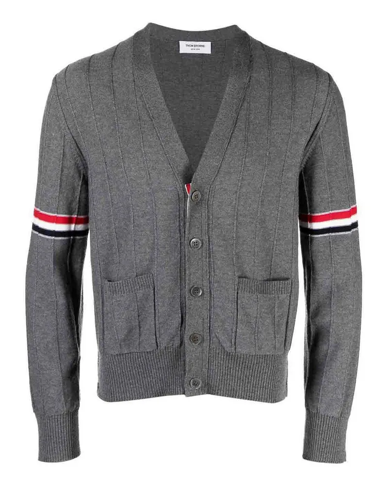 Thom Browne U-Boot-Pullover - Grau Grau